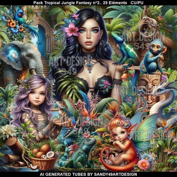 Pack Tropical Jungle Fantasy n°2